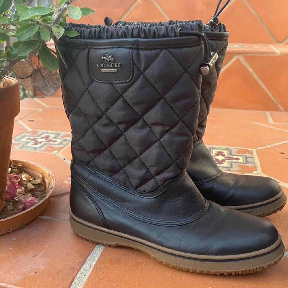 Have only ever just been tried on. Brand new just no tags. Authentic coach boots
